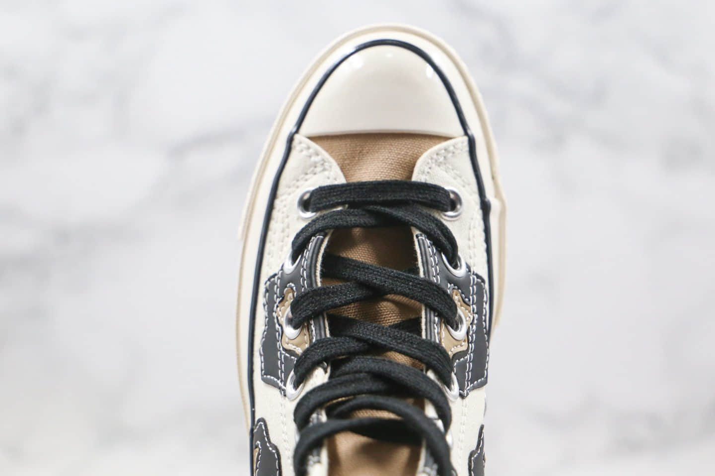 匡威Converse Chuck 70公司级版本高帮帆布鞋奶牛花纹蓝底双围条 货号:168904C