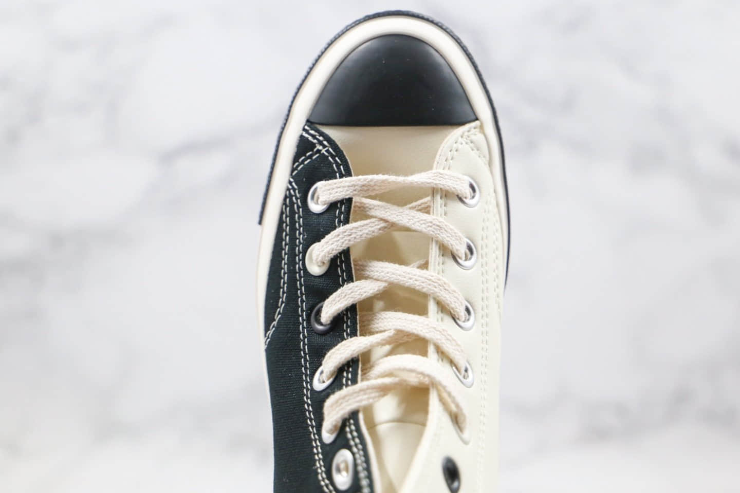 匡威Converse Restructured Chuck 1970 High White公司级版本高帮皮面白黑色补丁拼接解构硫化板鞋原盒原标 货号:168623C