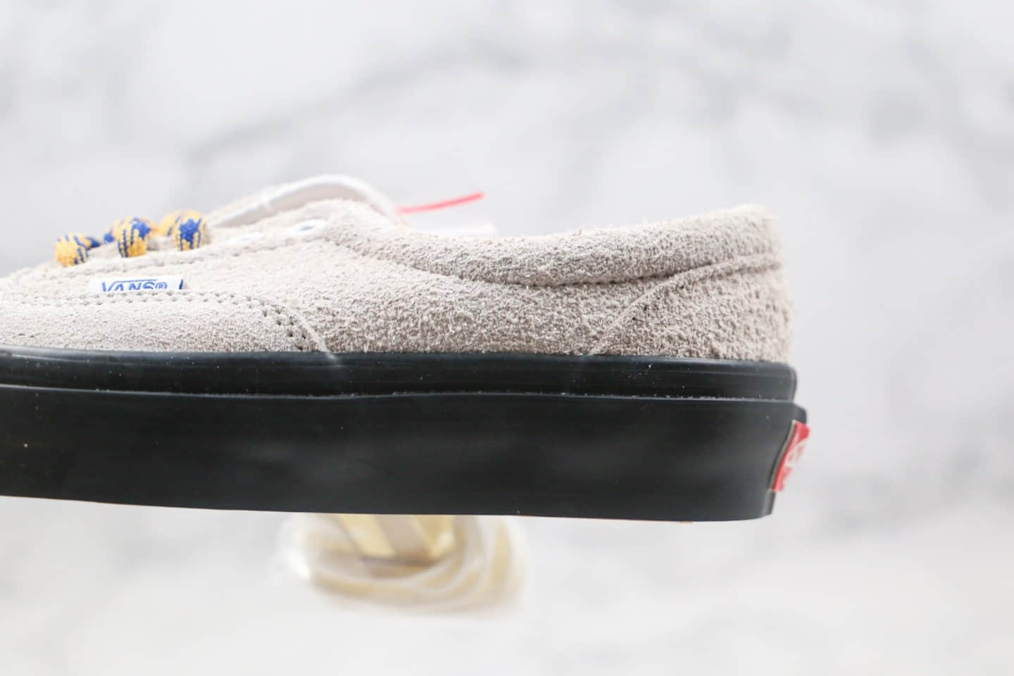 万斯Vans vault Era OG LX公司级版本低帮吴亦凡同款麂皮彩带Era灰黑色板鞋原楦头纸板打造