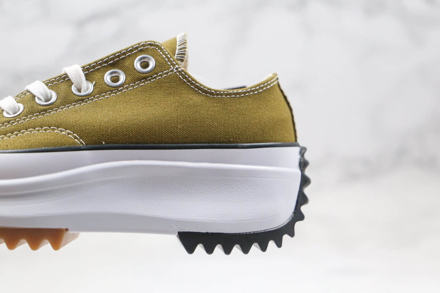 匡威CONVERSE Run Star Hike公司级版本低帮锯齿厚底军绿色帆布鞋原鞋开模一比一打造 货号:168818C