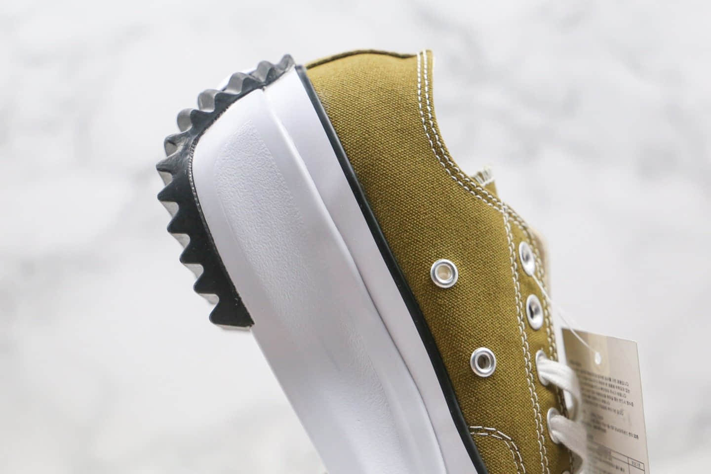 匡威CONVERSE Run Star Hike公司级版本低帮锯齿厚底军绿色帆布鞋原鞋开模一比一打造 货号:168818C