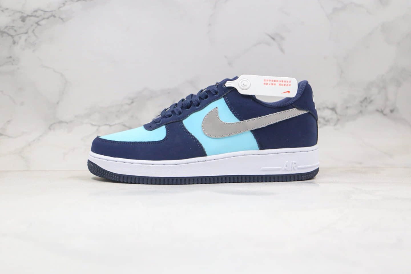 耐克Nike Air Force 1 Pastel White纯原版本低帮空军一号蓝绿银色板鞋内置全掌Sole缓震气垫 货号:311368-301