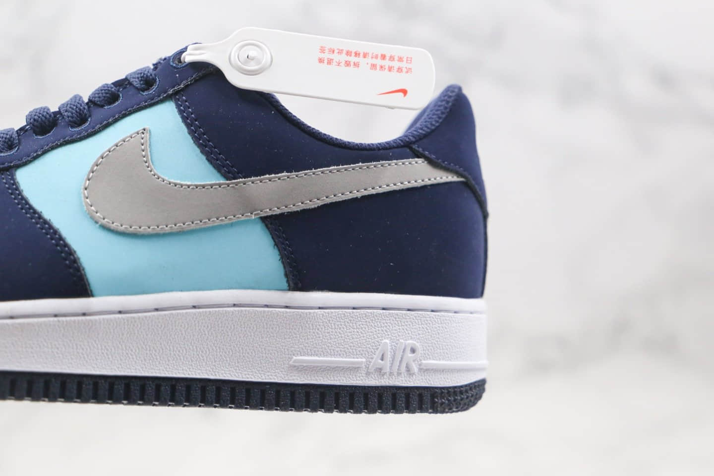 耐克Nike Air Force 1 Pastel White纯原版本低帮空军一号蓝绿银色板鞋内置全掌Sole缓震气垫 货号:311368-301