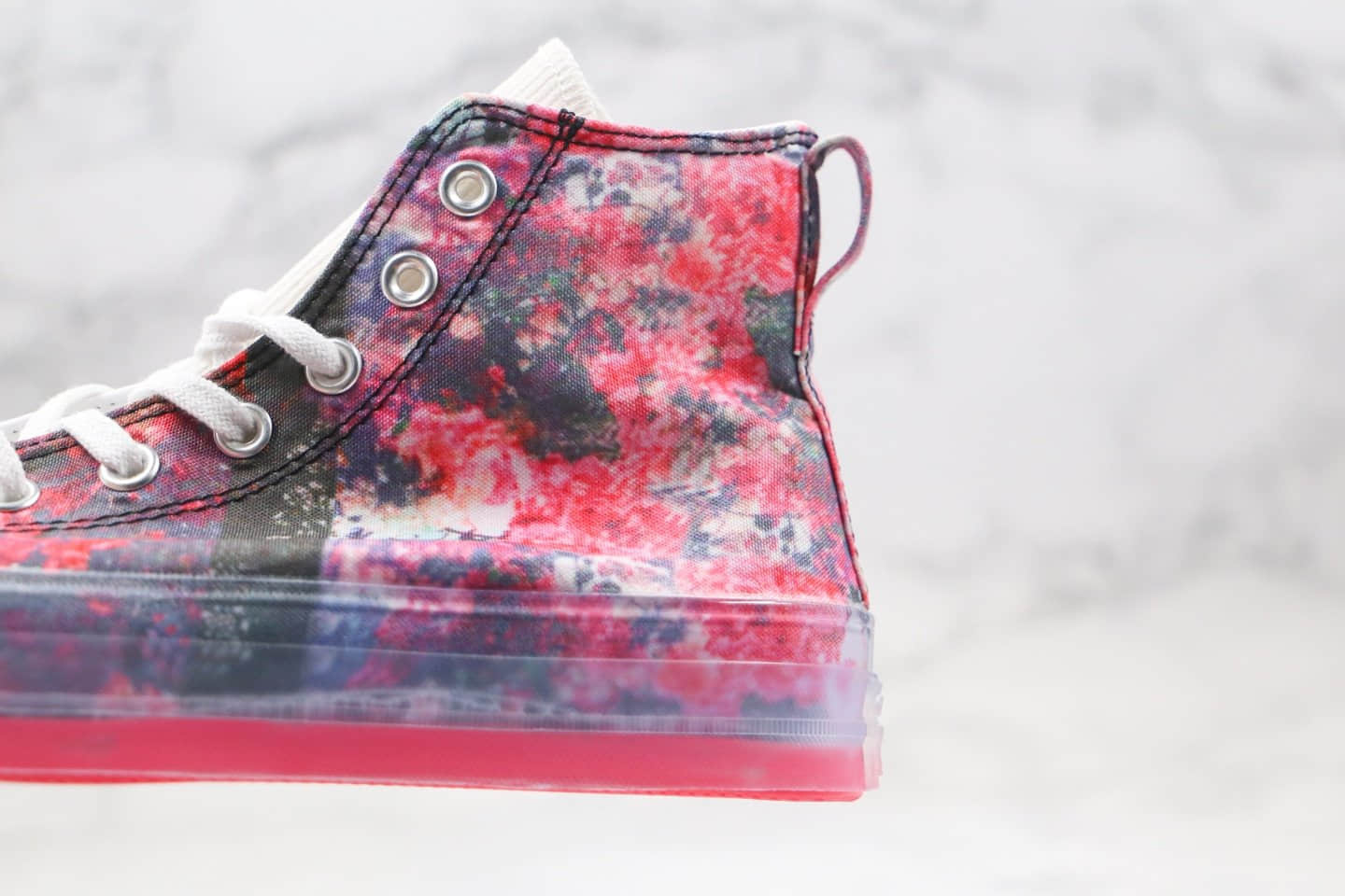 匡威Converse X Shaniqwa Jarvis Chuck Taylor CX联名款公司级版本高帮花卉印花图案果冻底帆布鞋原楦头纸板打造 货号:169071C