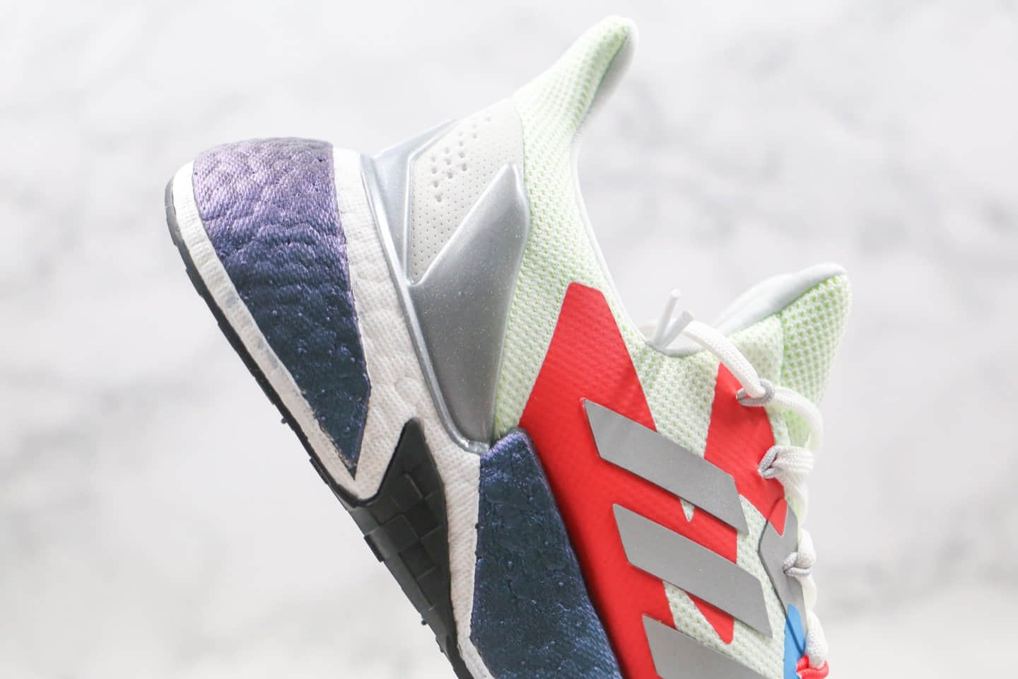 阿迪达斯adidas X9000L4纯原版本复古爆米花跑鞋灰红黑配色真爆大底 货号:FW8406