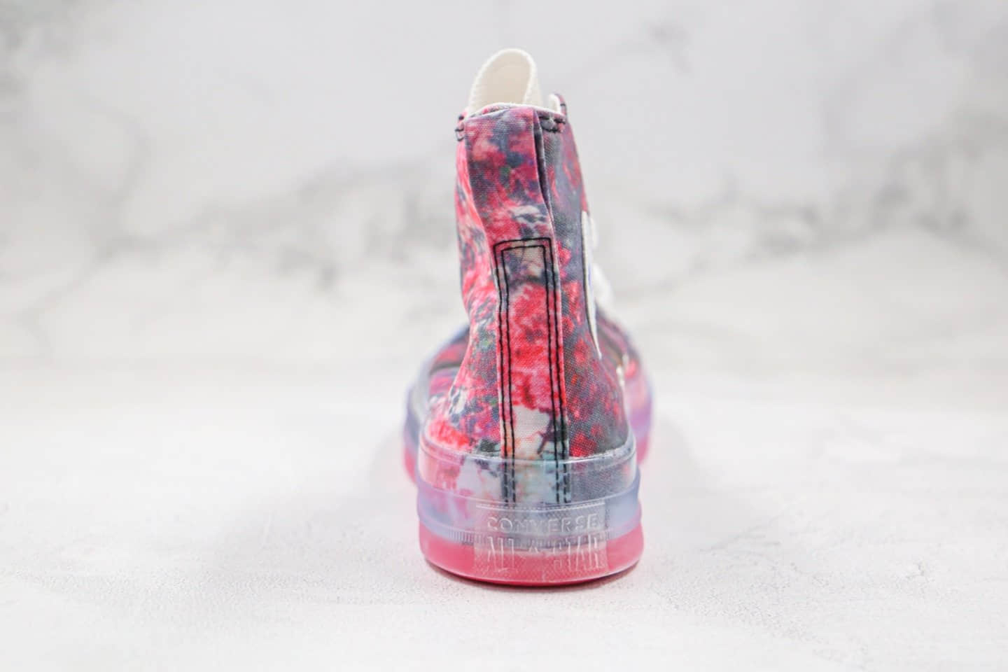 匡威Converse X Shaniqwa Jarvis Chuck Taylor CX联名款公司级版本高帮花卉印花图案果冻底帆布鞋原楦头纸板打造 货号:169071C