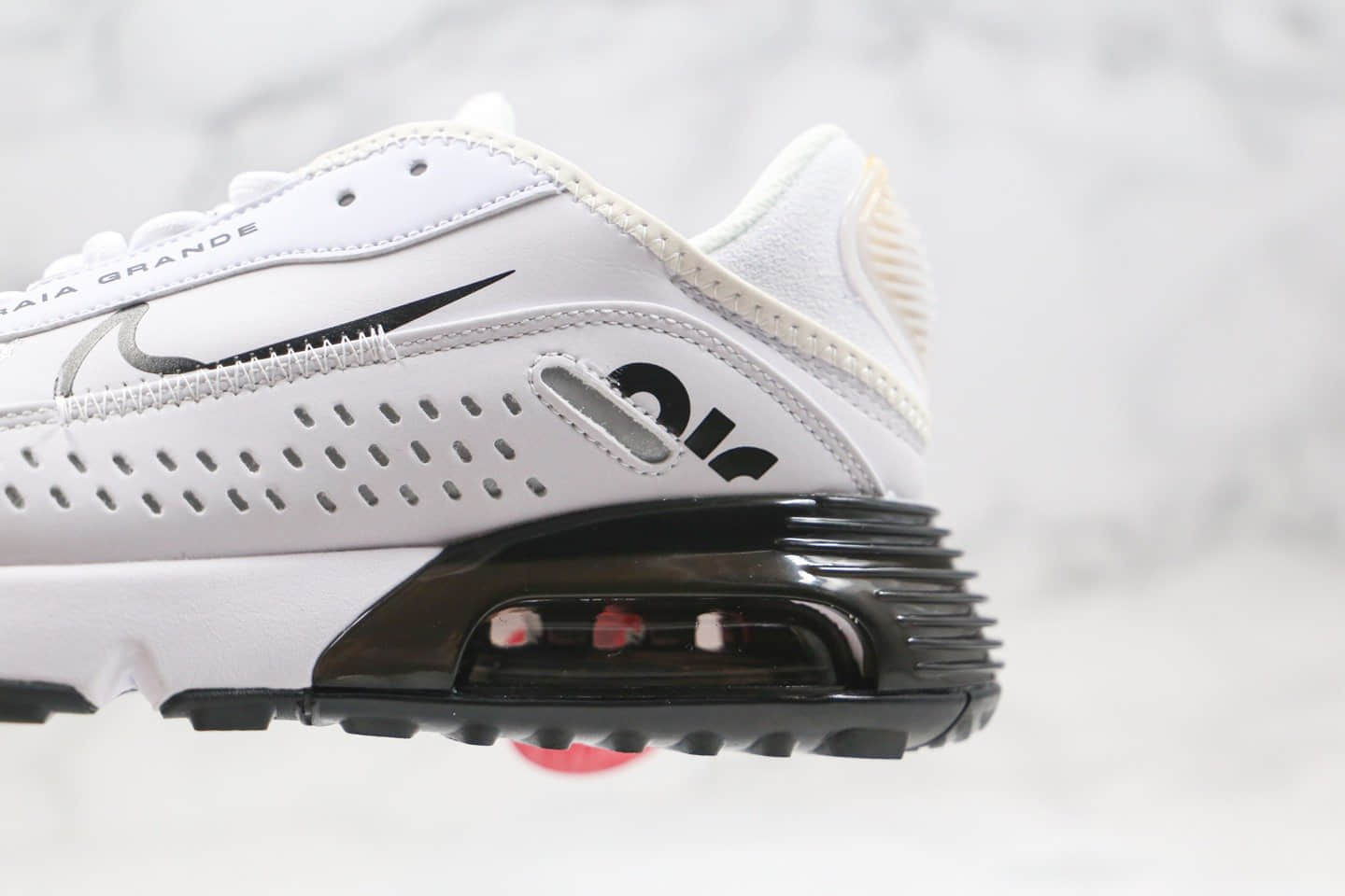 耐克Nike Air Max 2090 x Neymar纯原版本内马尔联名款Max2090气垫鞋白黑色正确后跟细节带配件 货号:CU9371-101