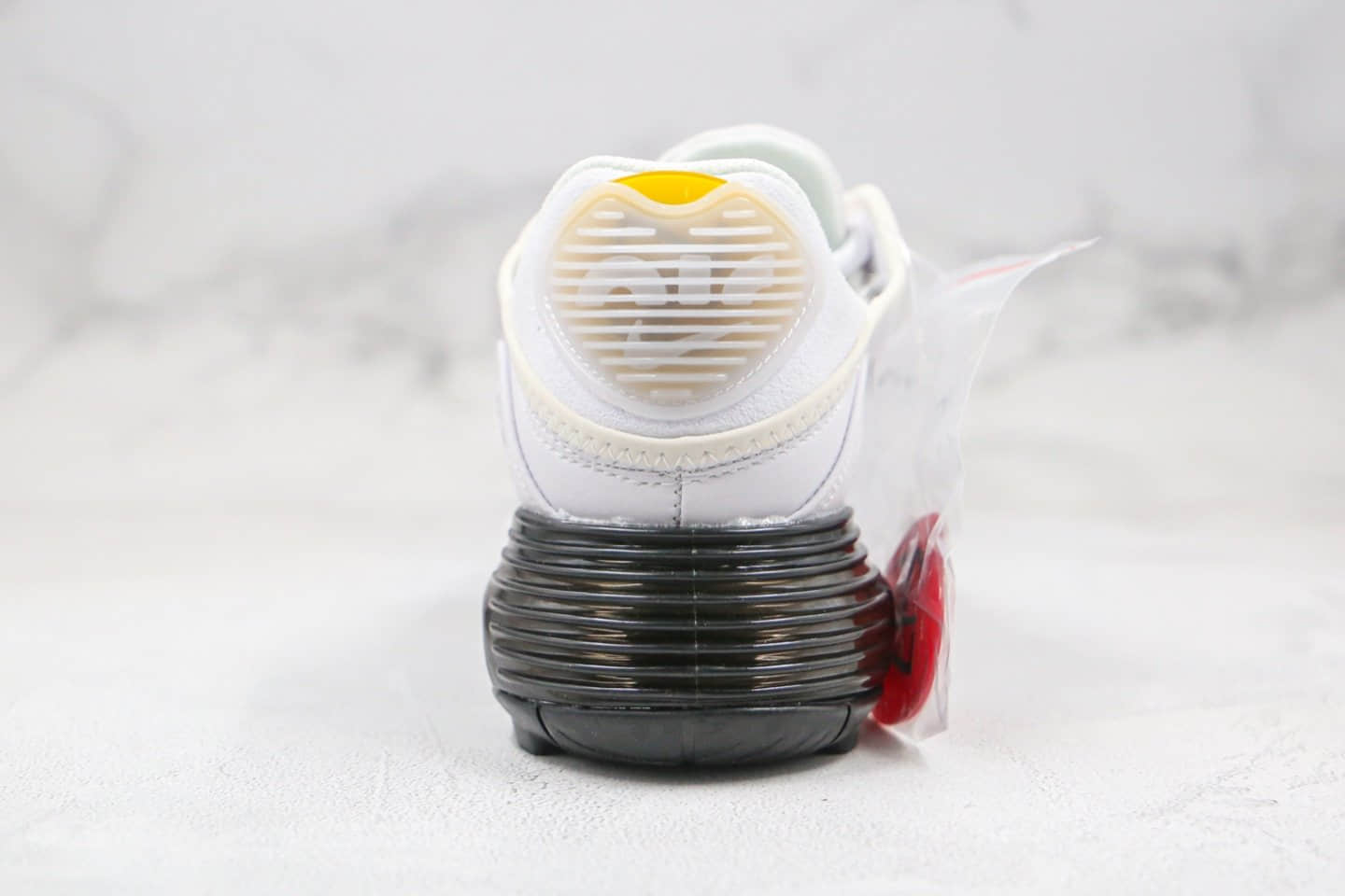 耐克Nike Air Max 2090 x Neymar纯原版本内马尔联名款Max2090气垫鞋白黑色正确后跟细节带配件 货号:CU9371-101