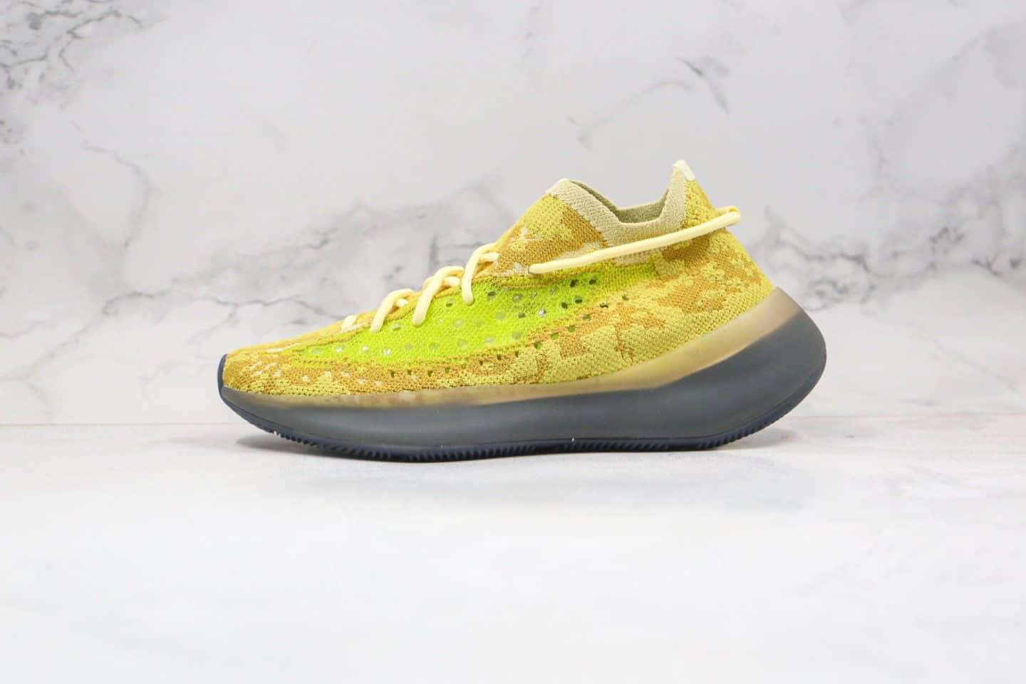 阿迪达斯Adidas Yeezy 380 Boost公司级版本侃爷同款椰子爆米花跑鞋380棕黄深灰黑色原厂巴斯夫缓震大底 货号:FZ4990