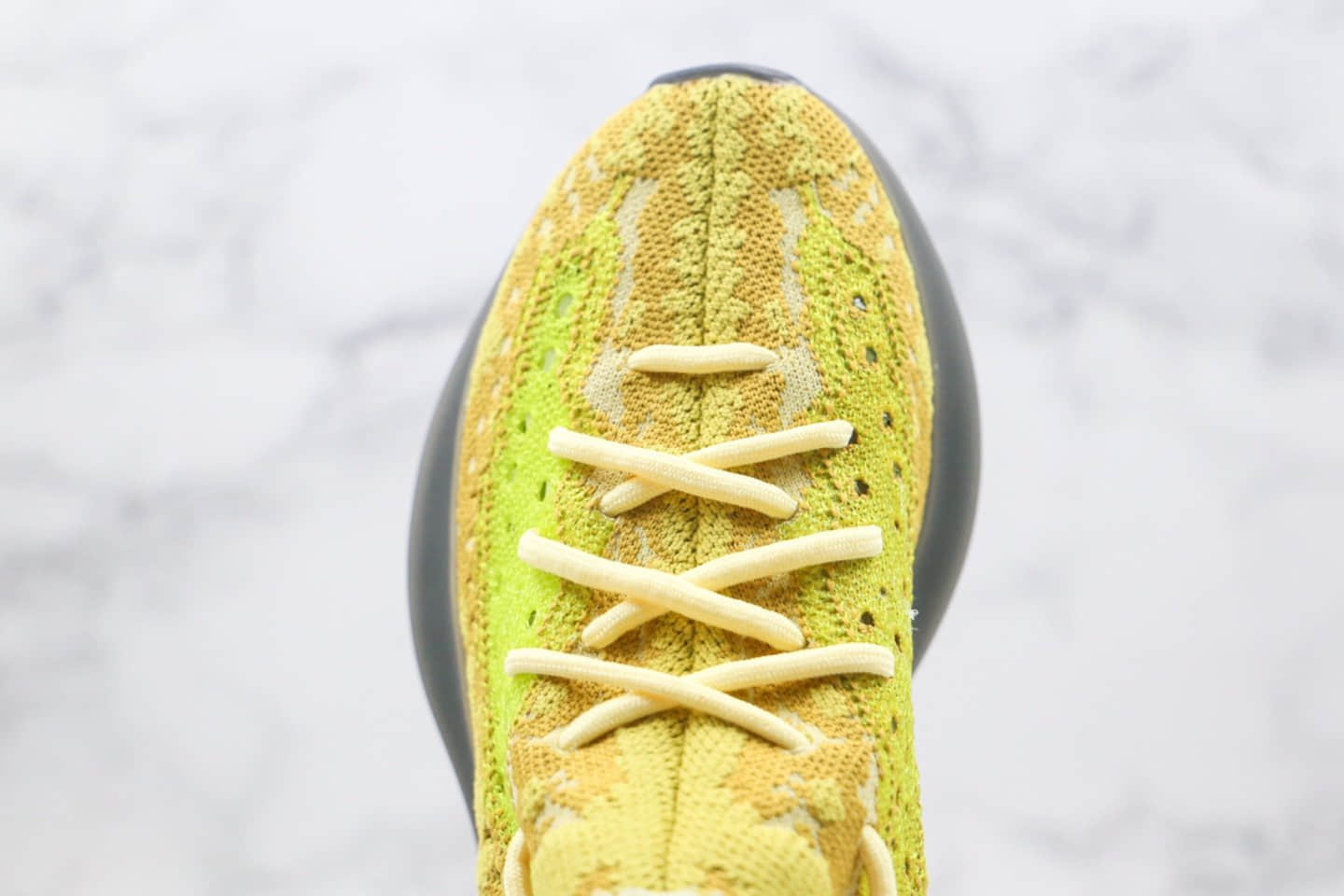 阿迪达斯Adidas Yeezy 380 Boost公司级版本侃爷同款椰子爆米花跑鞋380棕黄深灰黑色原厂巴斯夫缓震大底 货号:FZ4990