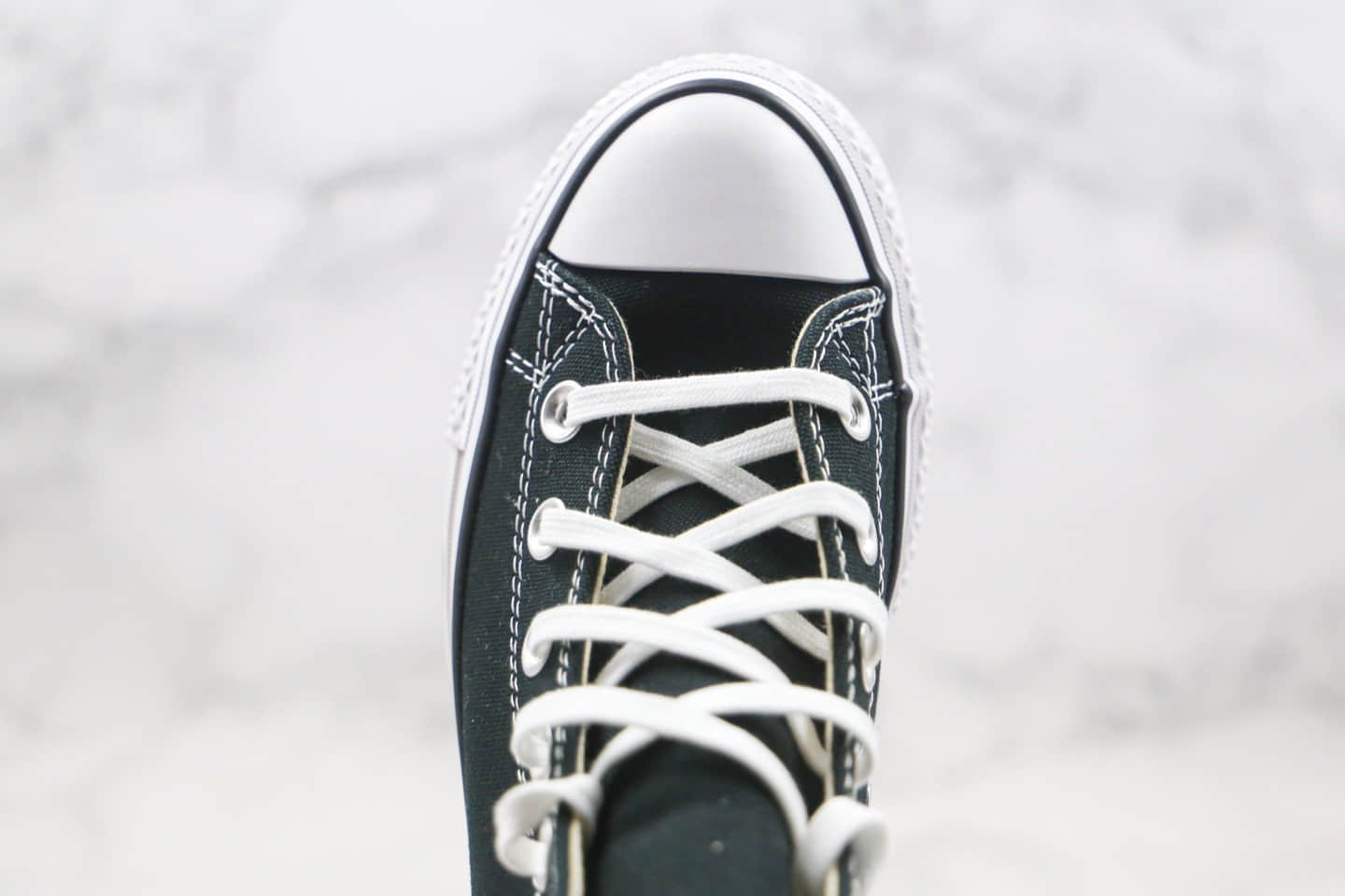 匡威Converse Chuck Taylor All Star Canvas Platform High Top公司级版本高帮厚底帆布鞋松糕鞋黑色超清洁度 货号:560845C