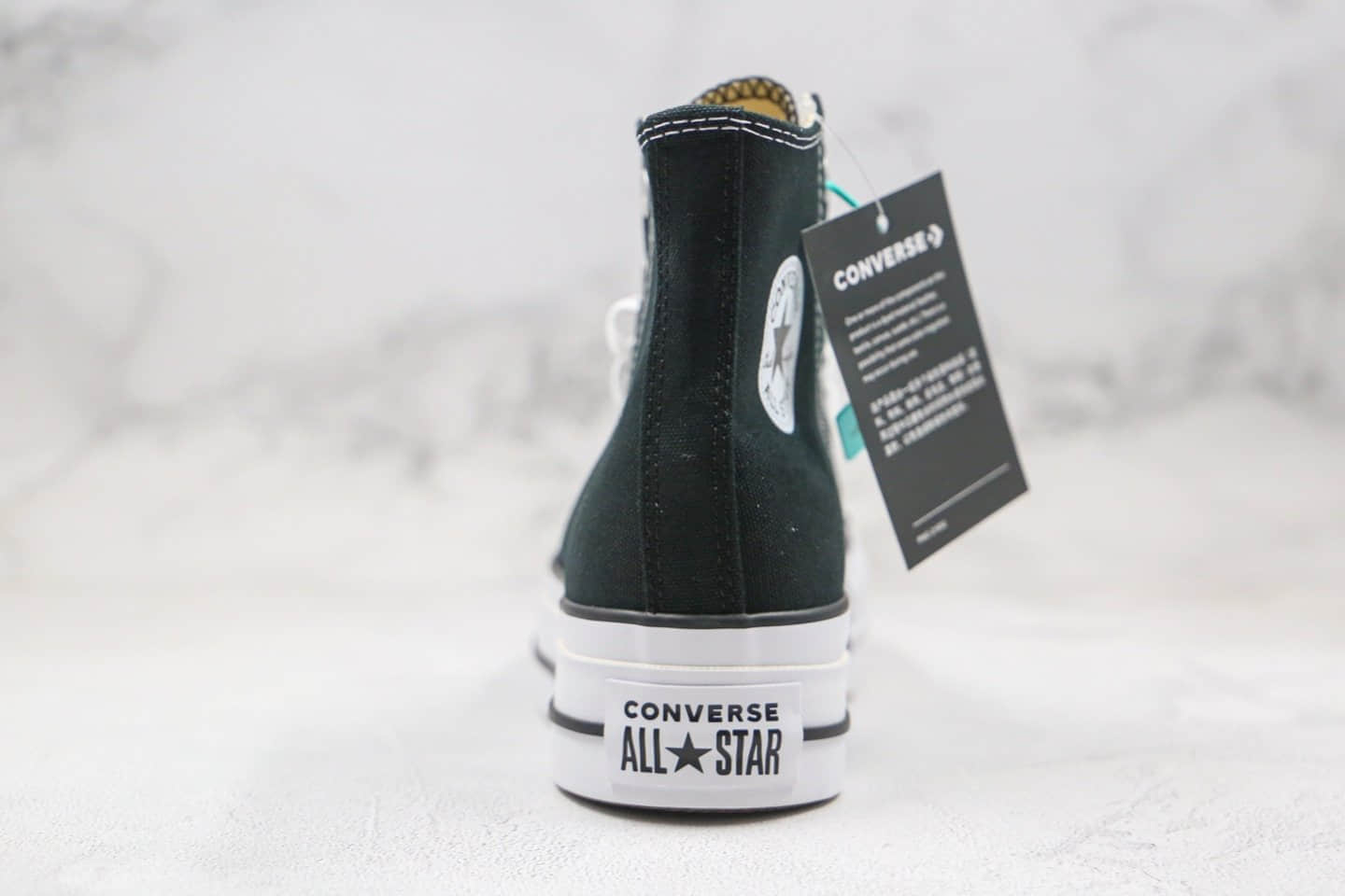 匡威Converse Chuck Taylor All Star Canvas Platform High Top公司级版本高帮厚底帆布鞋松糕鞋黑色超清洁度 货号:560845C