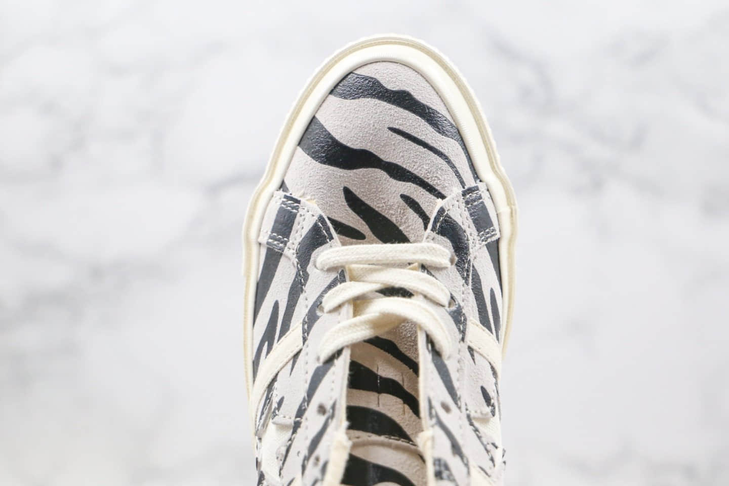 匡威Converse Jack Star & Bars ZEBRASUEDE公司级版本日本限定杰克一星低帮板鞋斑马纹白底正确蓝底双围条 货号:164528C