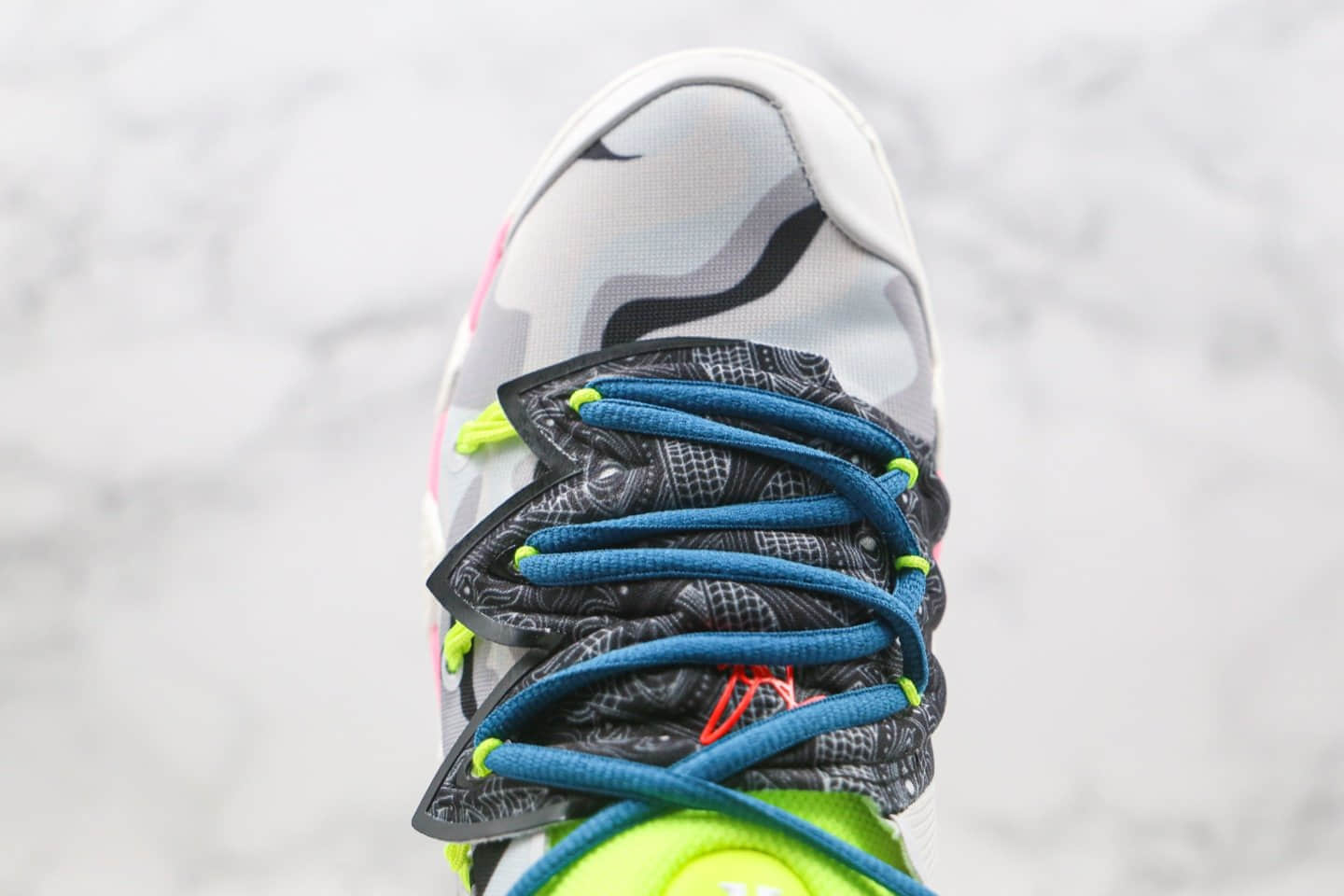 耐克Nike Kybrid S2 EP公司级版本欧文杂交鞋2代实战篮球鞋迷彩灰绿粉色内置气垫 货号:CT1971-005