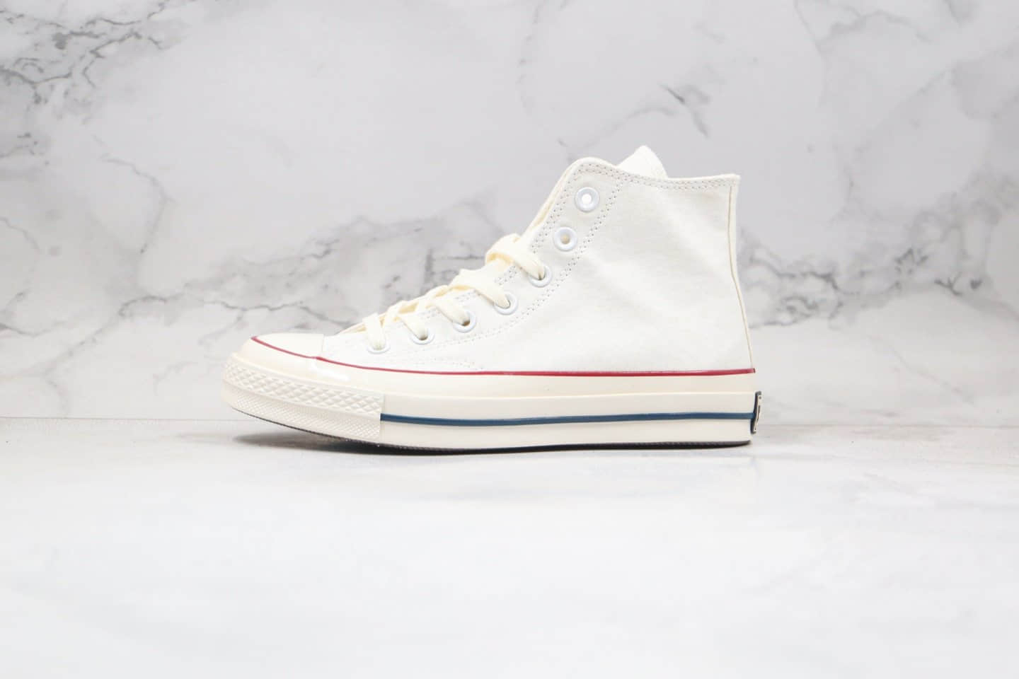匡威Converse All Star公司级版本联名限定高帮帆布鞋紫外线感光变色腰果花白色正确蓝底双围条 货号:168821C