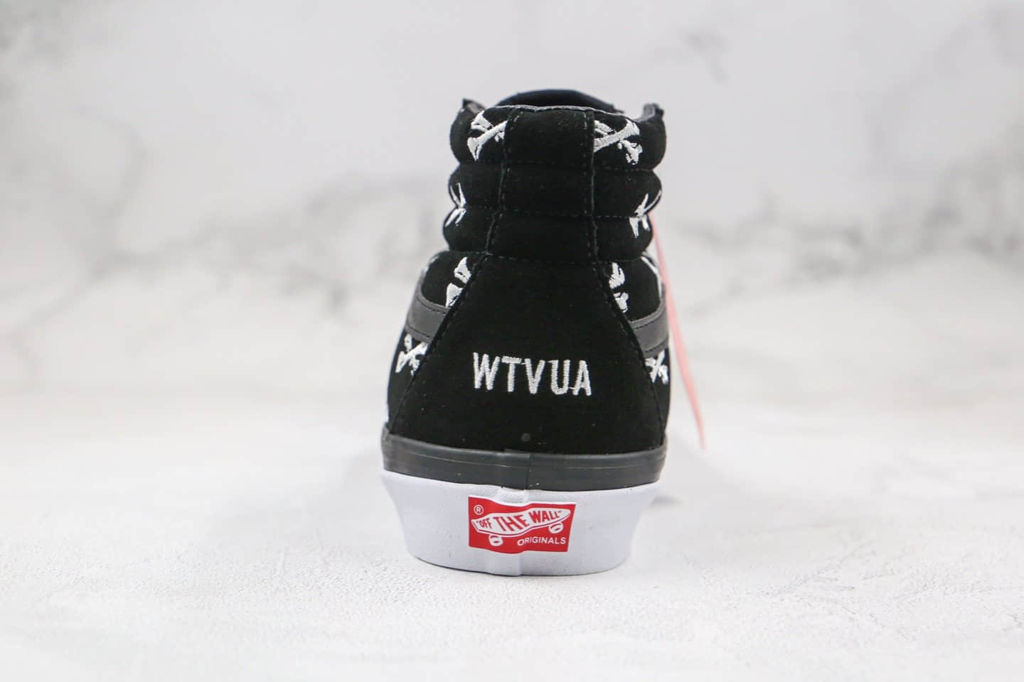 万斯WTAPS x Vans OG Sk8-Hi Lx公司级版本联名高帮麂皮板鞋黑色骨棒原厂档案数据开发 货号:VN0A4BVB20P