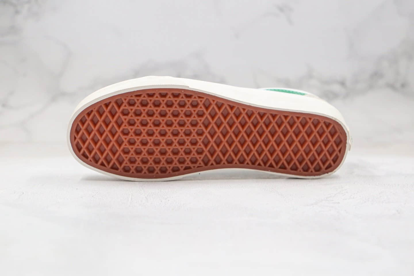 万斯Vans Old Skool公司级大头版本低帮板鞋白绿色原厂硫化大底