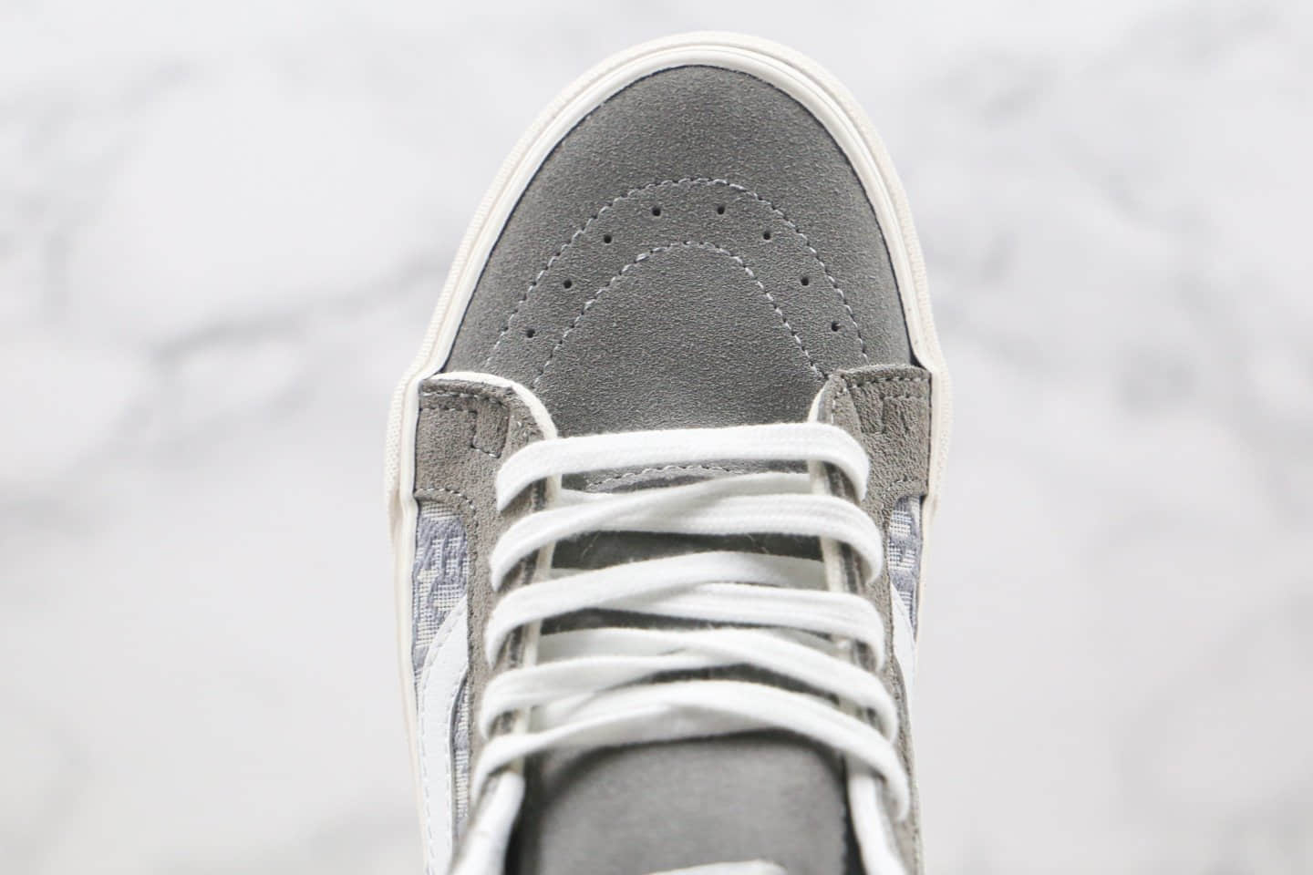 万斯Dior x Vans Sk8-Mid迪奥联名款公司级版本中帮岩石灰刺绣硫化板鞋原盒原标原楦头纸板打造