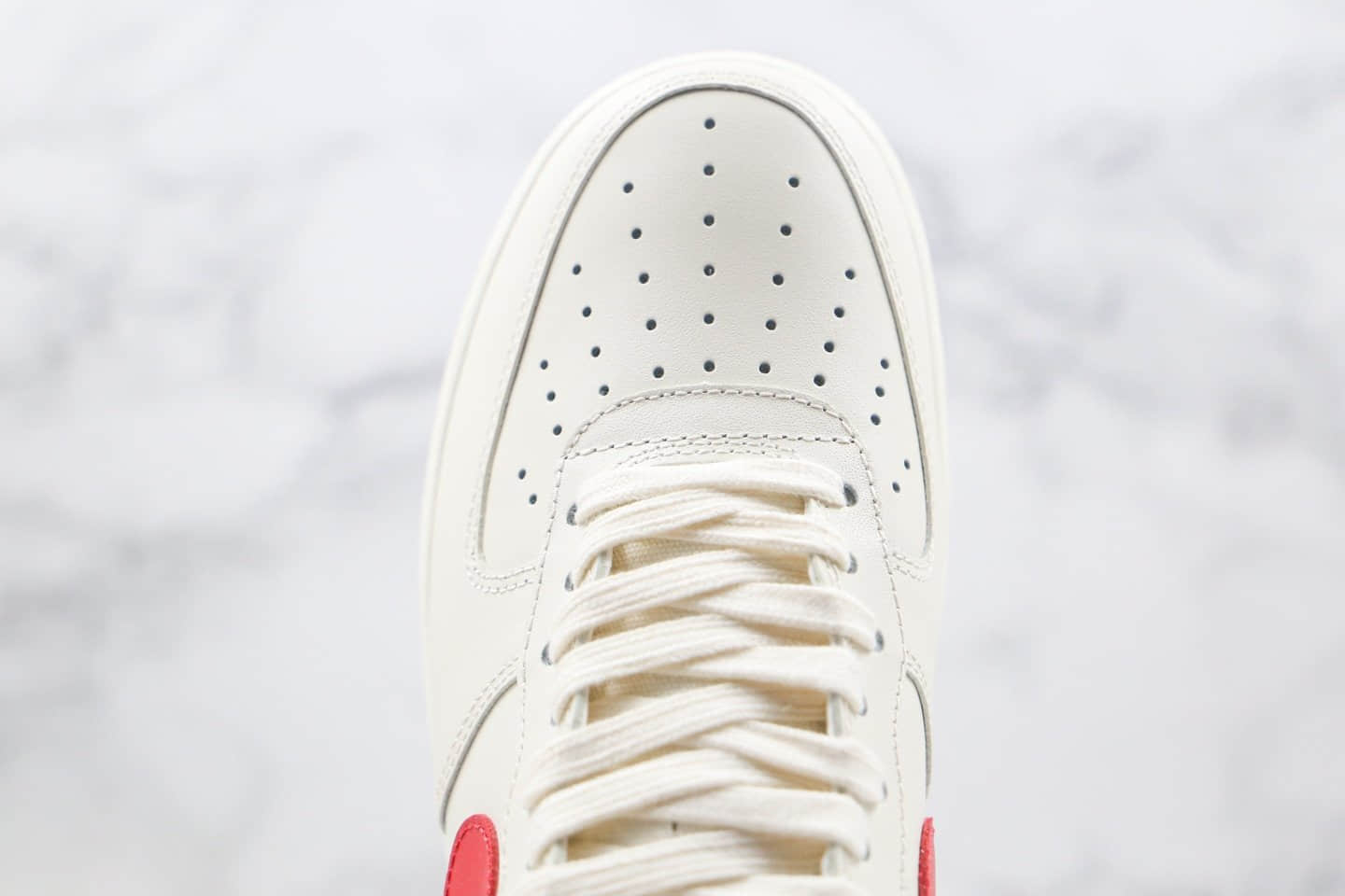 耐克Nike Air Force 1纯原版本空军一号奶白红色内置真sole气垫 货号：315122-126