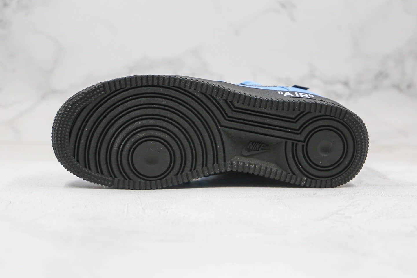 耐克Off-White x Nike Air Force 1 Low“MCA Blue”纯原版本空军一号艺术馆OW联名解构低帮板鞋蓝黑银色内置气垫 货号:CK0866-401