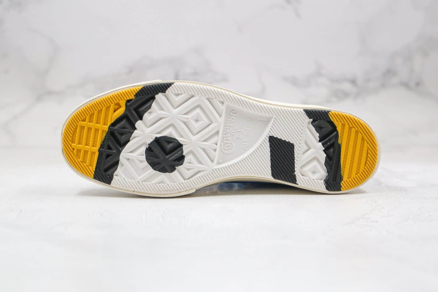 匡威Converse Chuck 70 x GOLF le FLEUR公司级版本高帮小花Golf黑红黄蓝拼接彩虹色帆布鞋原厂硫化大底 货号:169910C