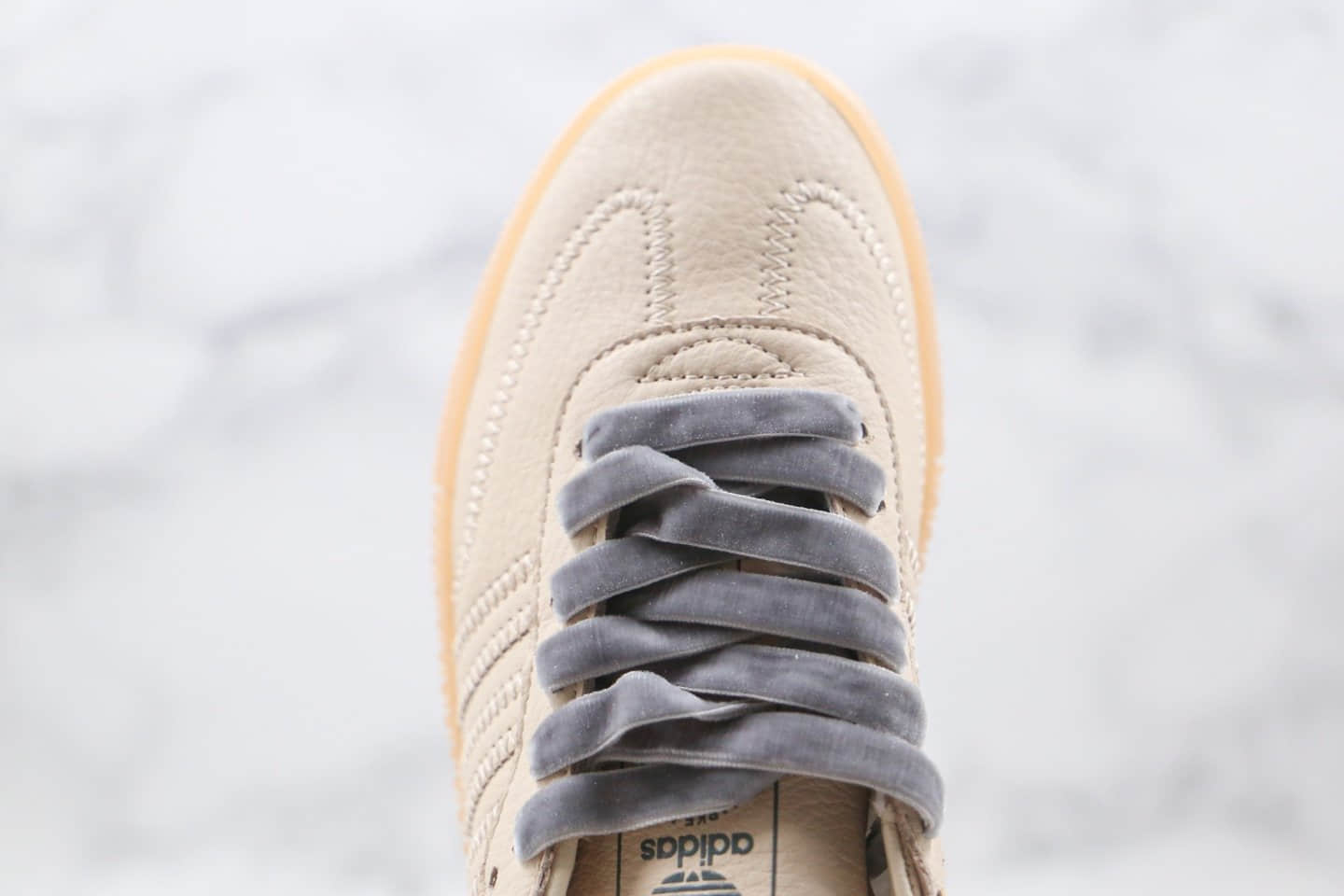 阿迪达斯Adidas Originals Samba Rose W纯原版本三叶草校园桑巴松糕板鞋亚麻棕色原楦头纸板打造 货号:EF4970