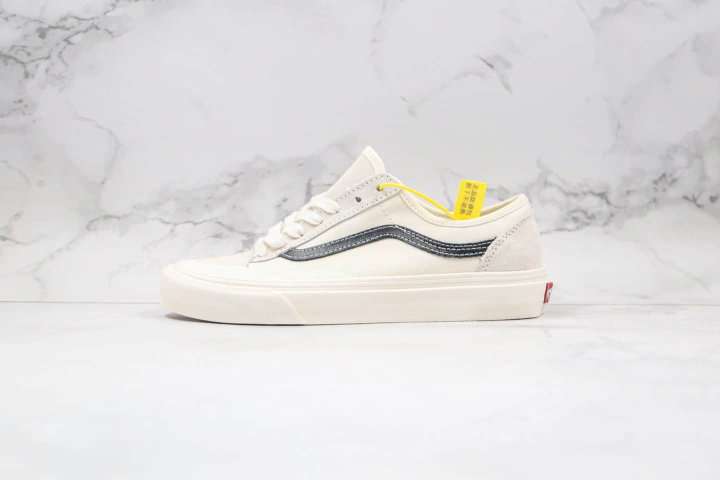 万斯Vans Style 36 Cecon SF公司级版本低帮安娜海姆米白色权志龙同款硫化帆布鞋原档案数据开发 货号:VN0A3MVLN8K