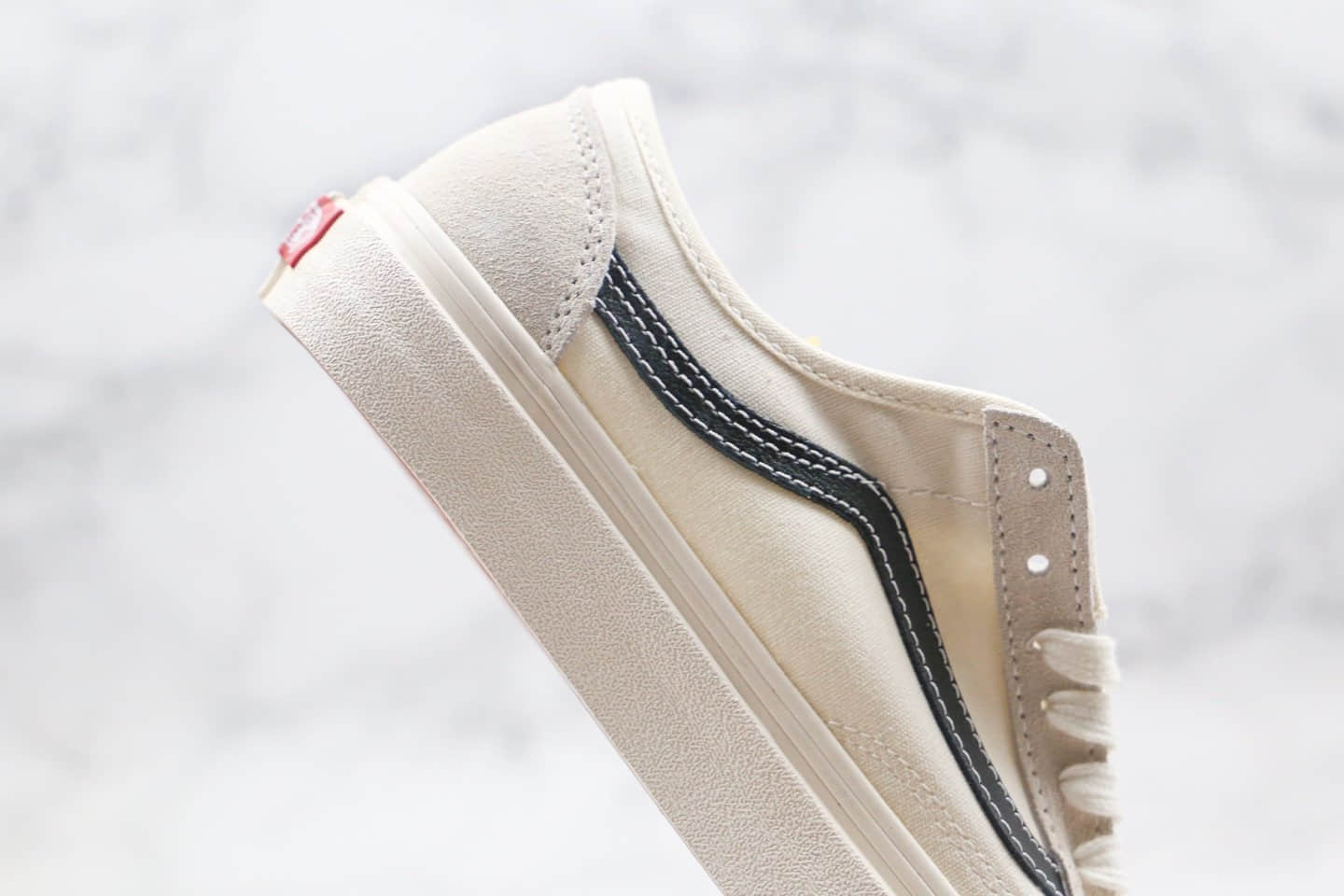 万斯Vans Style 36 Cecon SF公司级版本低帮安娜海姆米白色权志龙同款硫化帆布鞋原档案数据开发 货号:VN0A3MVLN8K