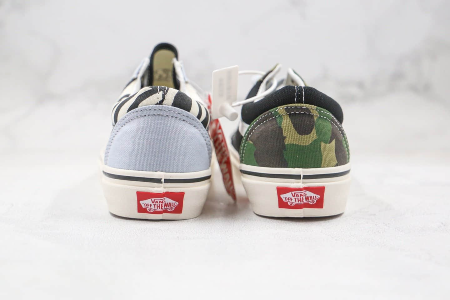 万斯Vans Mismatch Style 36公司级版本低帮迷彩斑马鸳鸯板鞋原鞋开模一比一打造 货号:VN0A3DZ3WS8