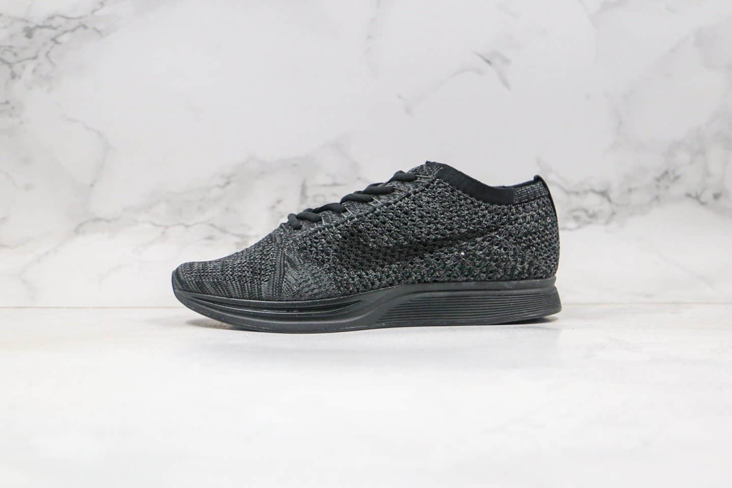 耐克Nike Flyknit Racer纯原版本瑞瑟阴阳飞线跑鞋黑色内置Zoom气垫原盒原标 货号:526628-009