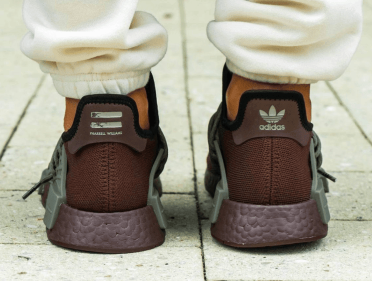 巧克力色调!全新菲董 x adidas NMD Hu上脚图释出! 货号:GY0090