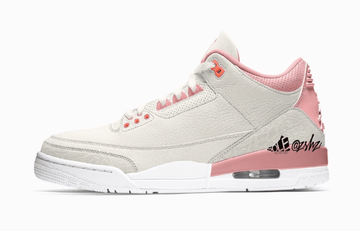 少女感十足!全新白粉AJ3首度曝光!明年春季登场! 货号:CK9246-116