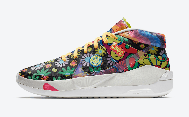 酷似村上隆联名!太阳花+渐变扎染!全新KD13即将发售! 货号:DA1341-100