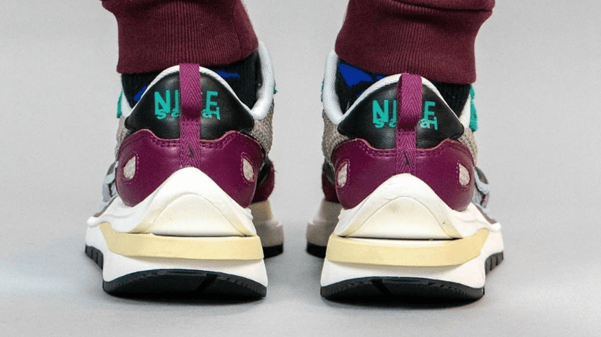 sacai x Nike VaporWaffle紫绿配色释出上脚图!今秋发售! 货号:DD3035-200