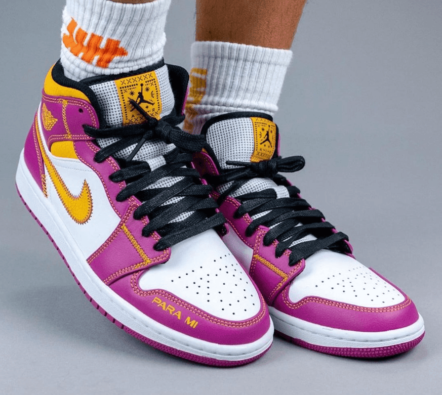 亡灵节AJ1 Mid来袭!吸睛效果不俗! 货号:DC1426-100