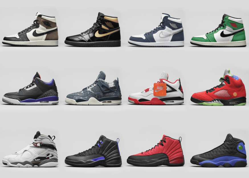 今年秋冬AJ新品预告释出!12双超豪华阵容!白红AJ4、小倒钩AJ1都有!
