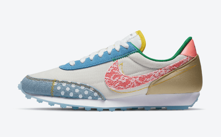 波点+格纹+蕾丝+解构!这双华夫鞋细节太多了! 货号:CZ8681-167