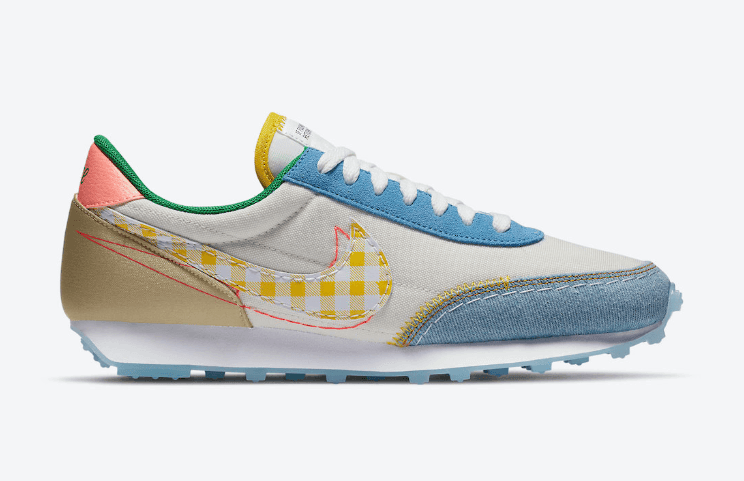 波点+格纹+蕾丝+解构!这双华夫鞋细节太多了! 货号:CZ8681-167