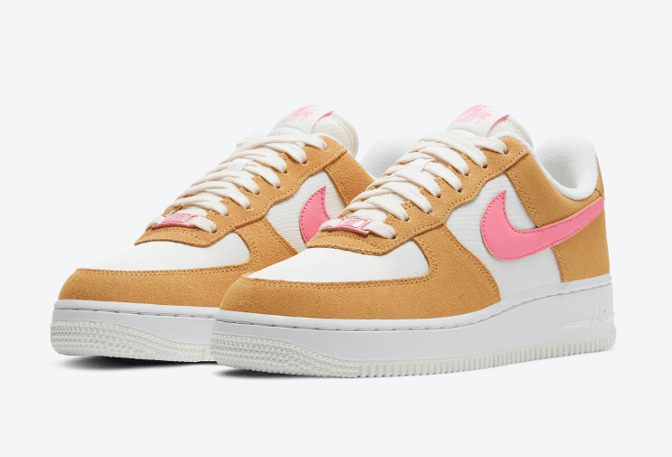 全新粉红小麦AF1惊艳亮相!小姐姐必备! 货号:DC1156-700