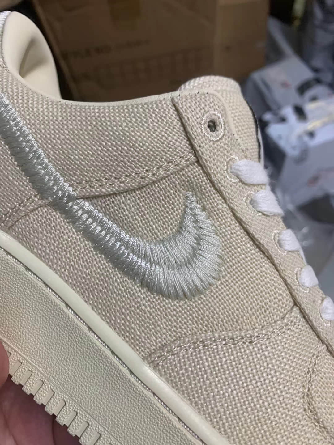 Stussy x AF1释出实物细节图!绝对又是一匹联名黑马!