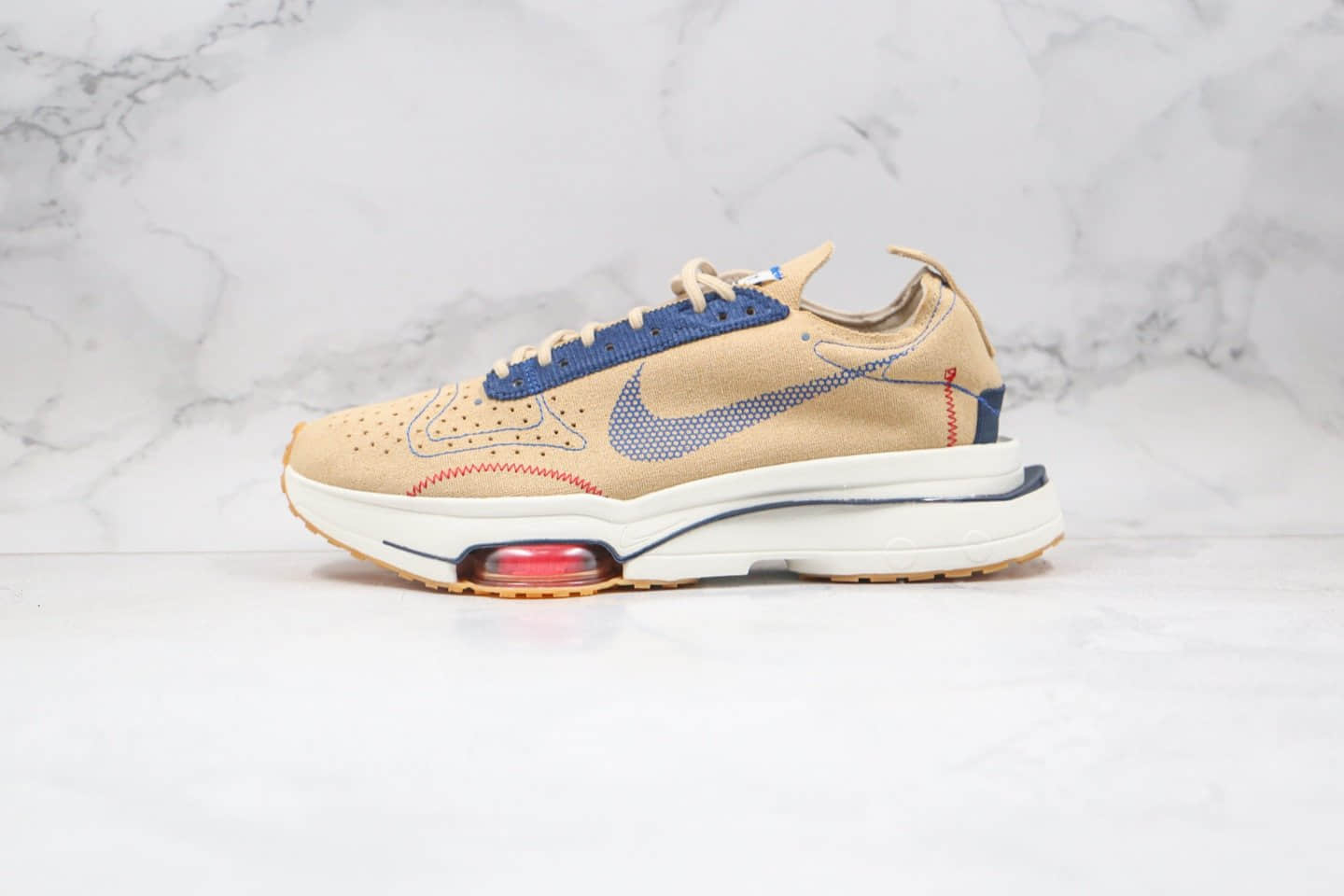 耐克Nike Air Zoom Type N.354纯原版本华夫麂皮老爹鞋卡其蓝色内置真实气垫 货号:CZ7834-100