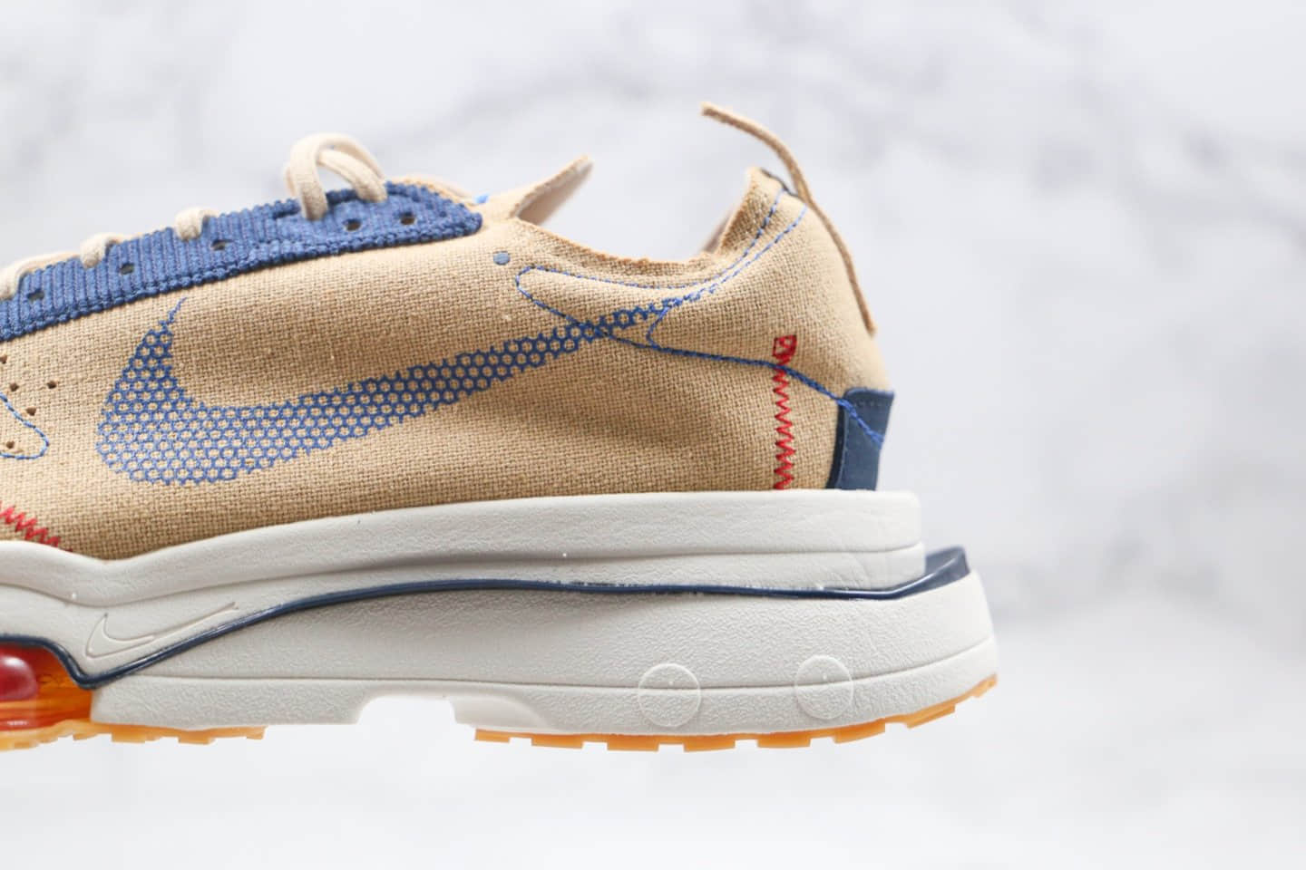 耐克Nike Air Zoom Type N.354纯原版本华夫麂皮老爹鞋卡其蓝色内置真实气垫 货号:CZ7834-100