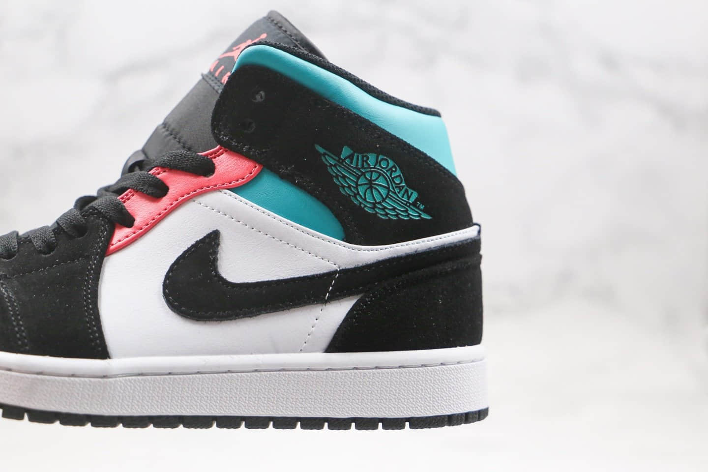 乔丹Air Jordan 1 Mid SE South Beach纯原版本中帮AJ1新南海岸配色正确鞋面材质 货号:852542-116