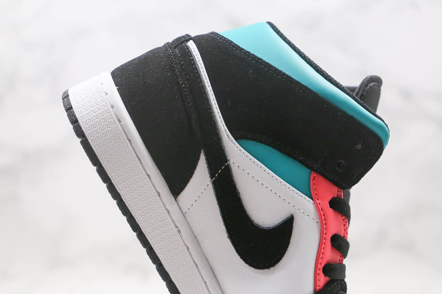 乔丹Air Jordan 1 Mid SE South Beach纯原版本中帮AJ1新南海岸配色正确鞋面材质 货号:852542-116