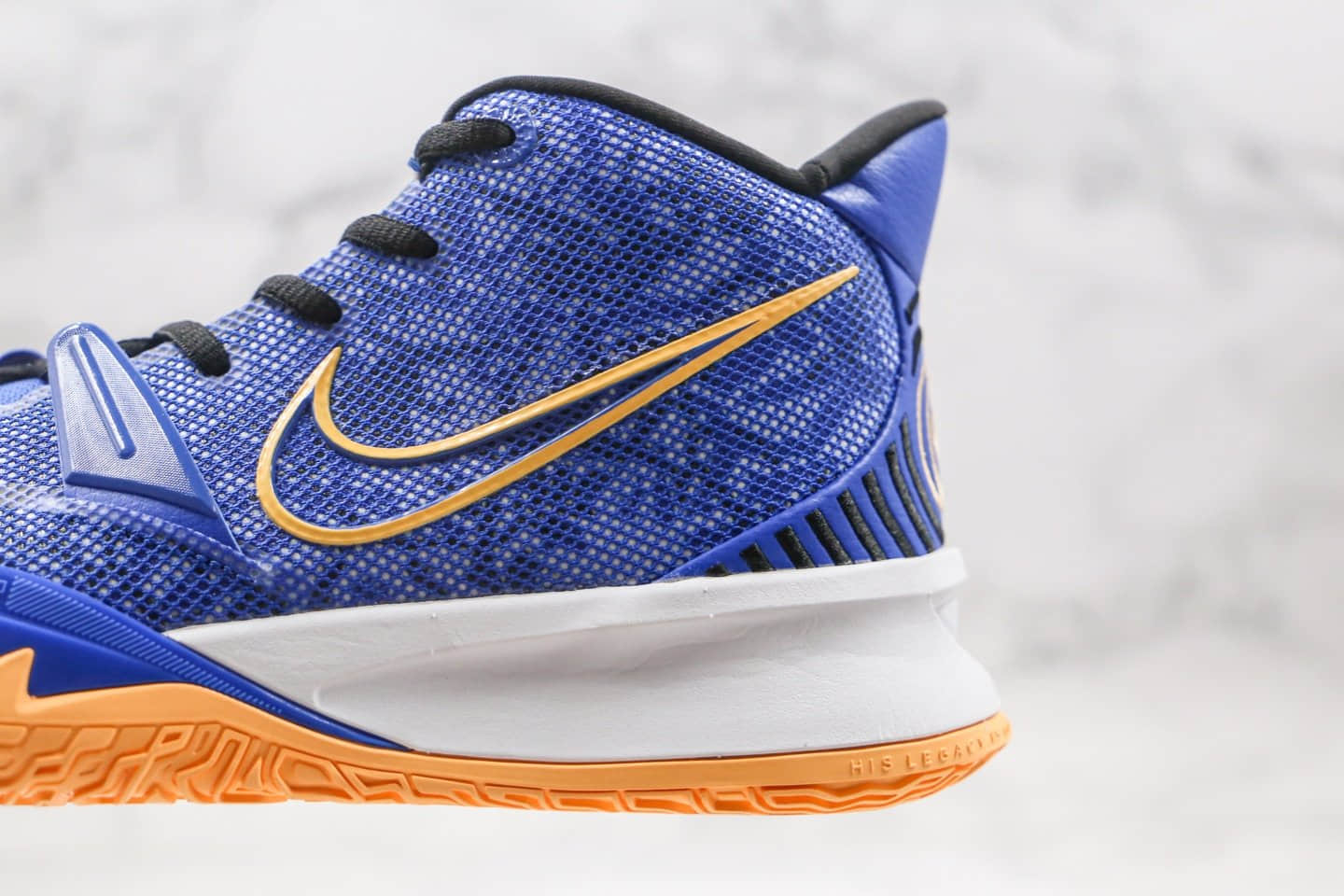 耐克Nike Kyrie 7 Pre Heat Ep纯原版本欧文7代实战篮球鞋蓝橙色内置气垫支持实战 货号:CT4080-400