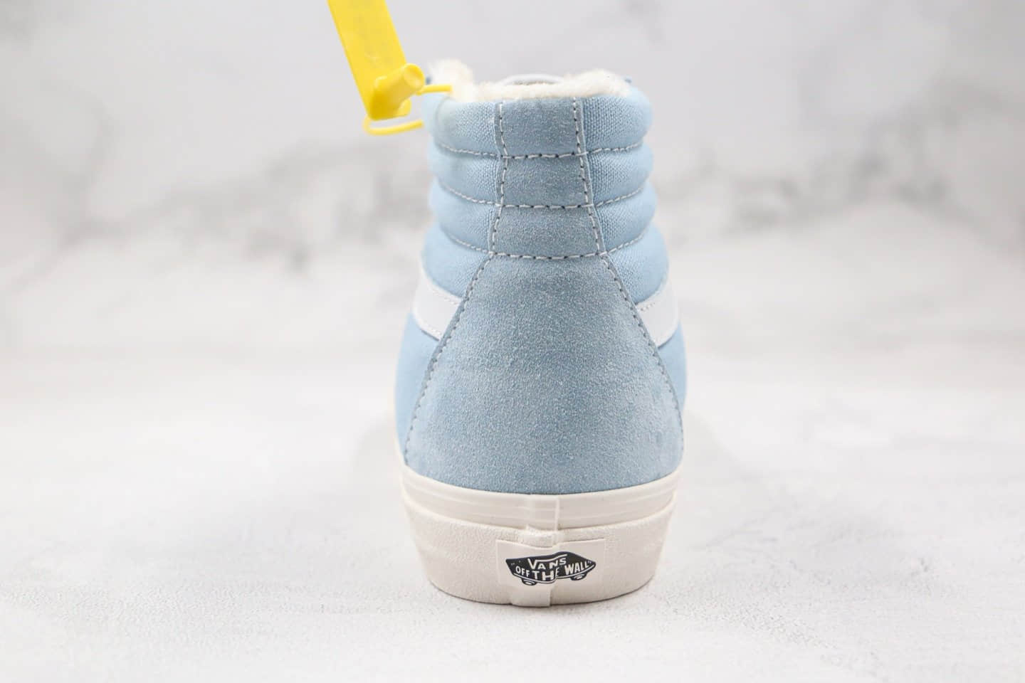 万斯Vans Vault OG SK8-Hi LX公司级版本海外限定高帮加绒帆布鞋浅蓝色原厂硫化大底