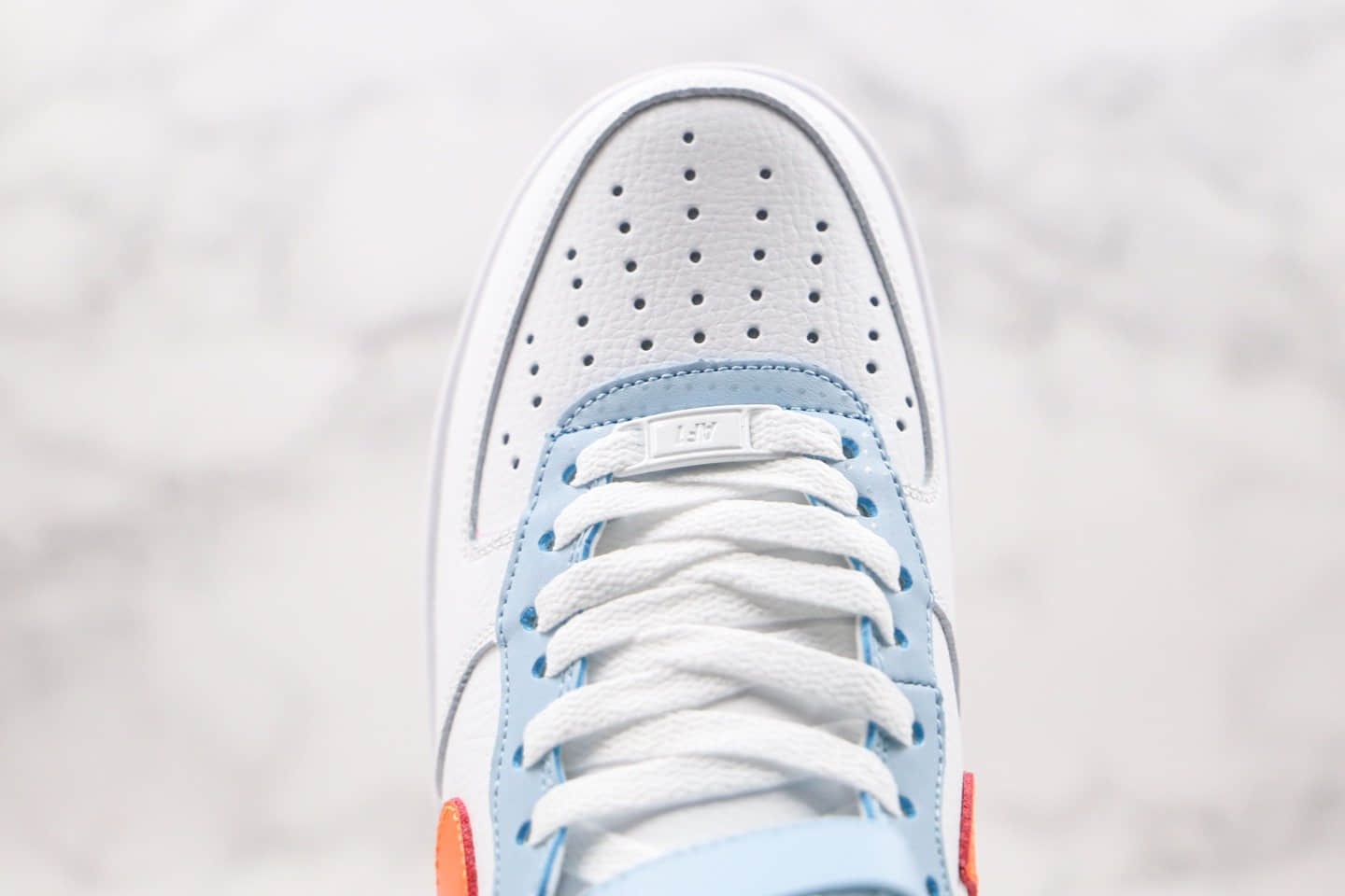 耐克Nike Air Force 1 High “Be Kind”纯原版本空军一号高帮太阳白橙蓝色内置全掌air sole气垫 货号:DC2198-100