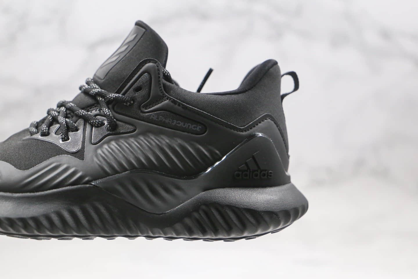 阿迪达斯adidas AlphaBounce Beyond纯原版本阿尔法八代跑鞋黑武士市售最高版本 货号:B76046