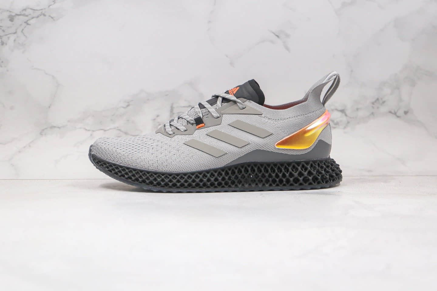 阿迪达斯adidas X90004D公司级版本科技跑鞋针织跑鞋灰银黄原鞋开模 货号：FW7091