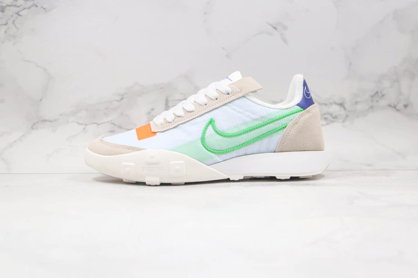 耐克Nike Waffle Racer 2X纯原版本华夫生胶跑鞋二代灰绿色原楦头纸板打造 货号:CK6647-004